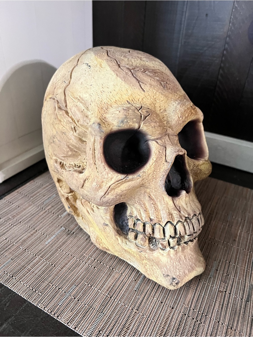 VINTAGE Halloween Skull Horror Prop Rare by Easter Unlimited